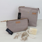 Preview: Kulturbeutel / Tasche Mano Khaki Größe Small von Aspegren